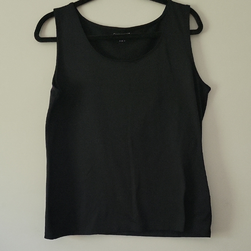 3/$15 Basic Black Tank Top (L)